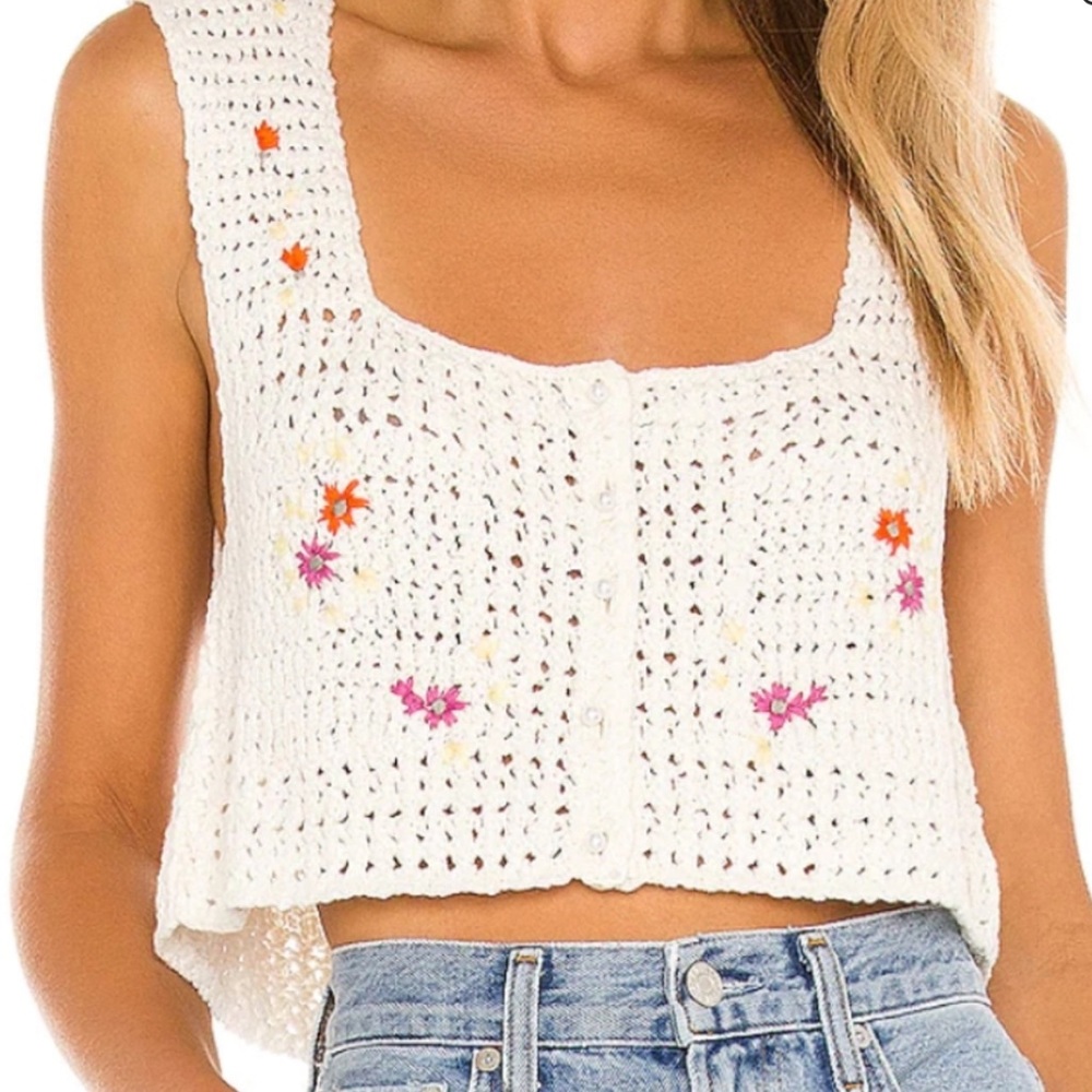 Free People Wild Flower Cardigan. Cropped. WMNS M. EXCELLENT CONDITION.